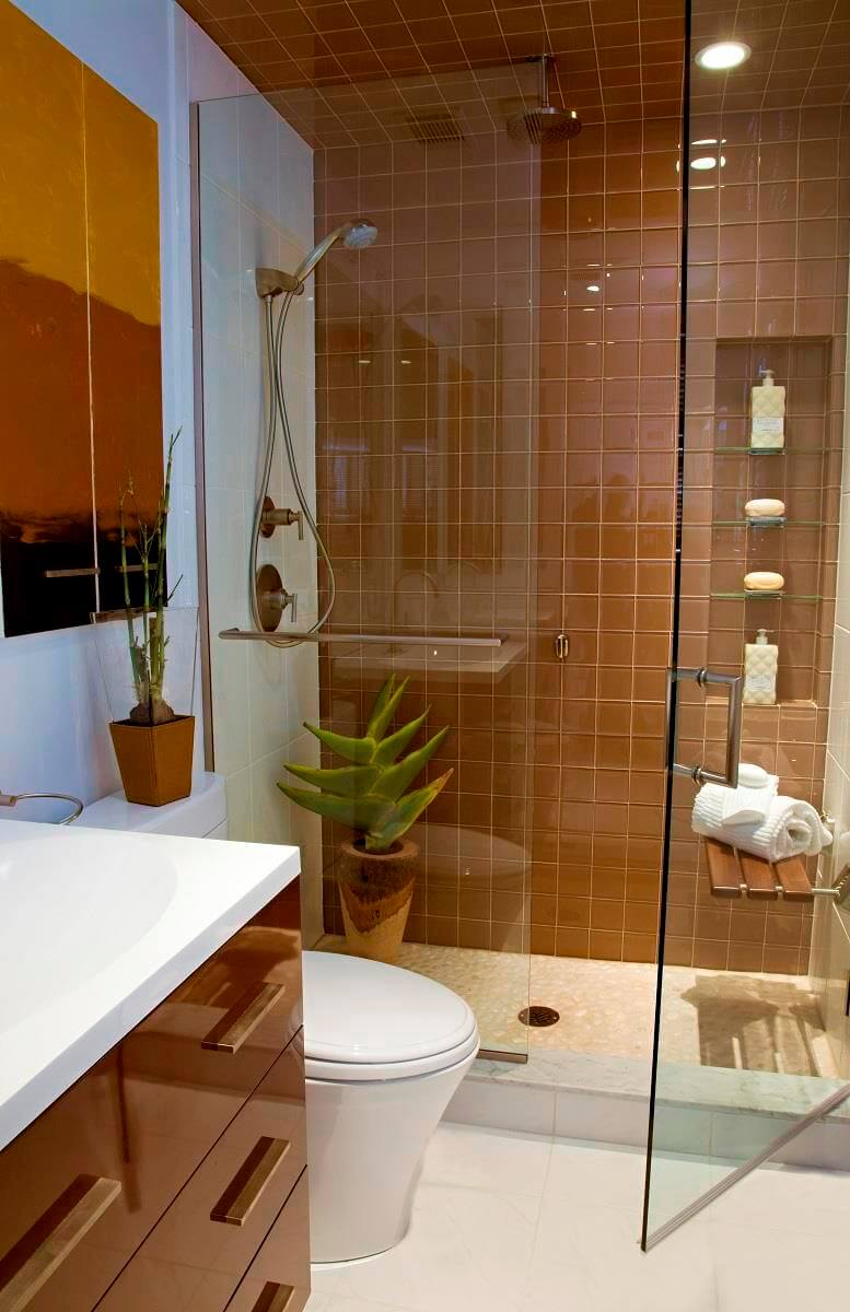20 oszałamiających projektów małych łazienek